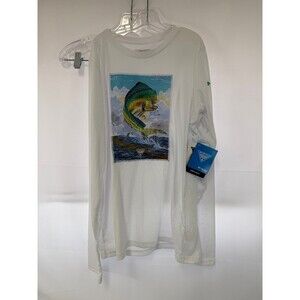 Columbia Youth Boys XL (18/20) Long Sleeve Fishing Shirt NWT White